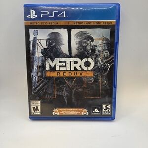 ⭐️Metro Redux for PS4 - RATED M With Manual